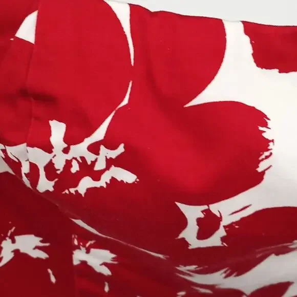 love,,,ady  Women & Junior Red & White Floral Strapless Dress Size Small - Picture 8 of 13